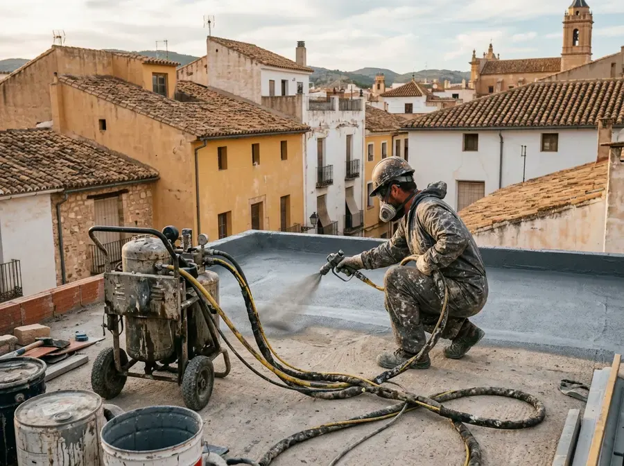 Impermeabilización con Poliurea Proyectada en Lorca — trabajo 2 de 4