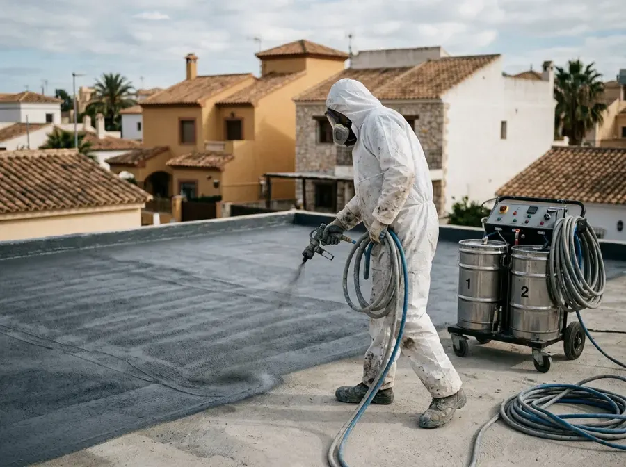 Impermeabilización con Poliurea Proyectada en Lorca — trabajo 3 de 4