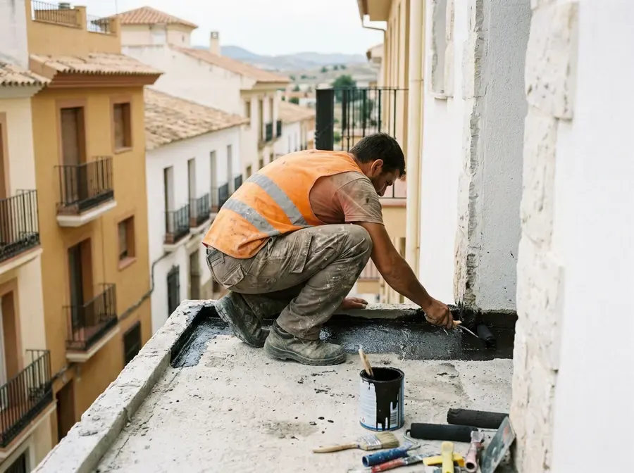 Impermeabilización de Balcones y Voladizos en Lorca — trabajo 1 de 4
