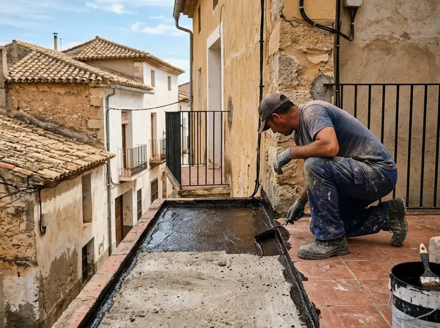 Impermeabilización de Balcones y Voladizos en Lorca — trabajo 2 de 4