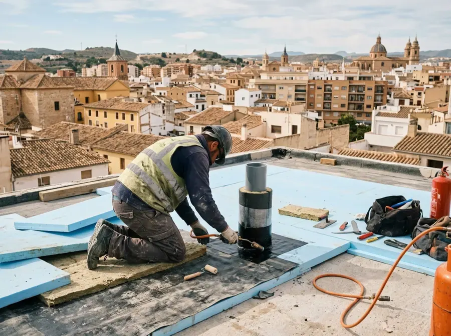 Impermeabilización de Terraza Ático en Lorca — trabajo 1 de 4