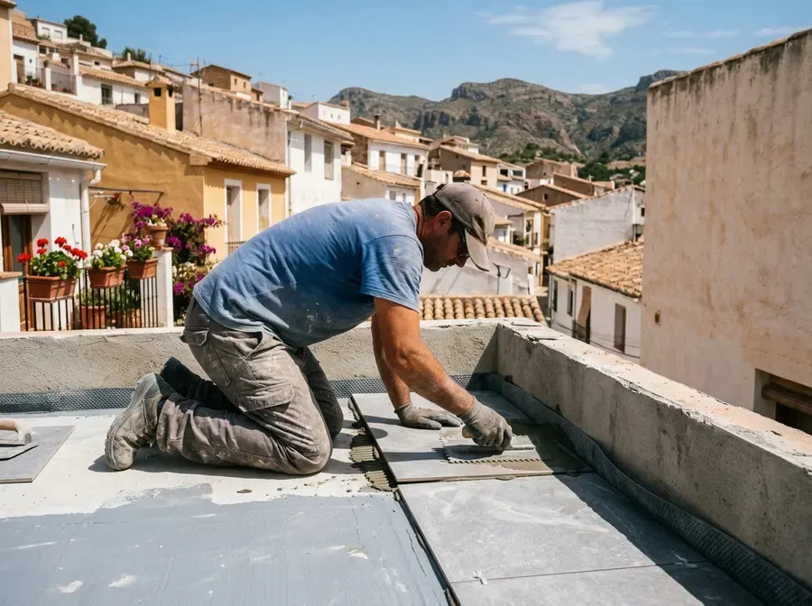 Impermeabilización de Terrazas Transitables en Lorca — trabajo 1 de 4