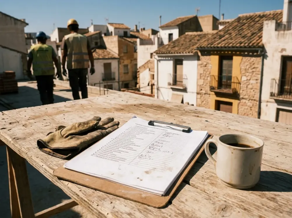 Vista previa del checklist de inspección de terraza en PDF
